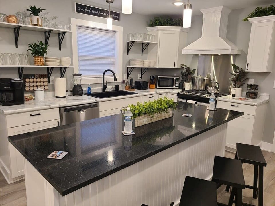 Chef's kitchen with space for gathering 