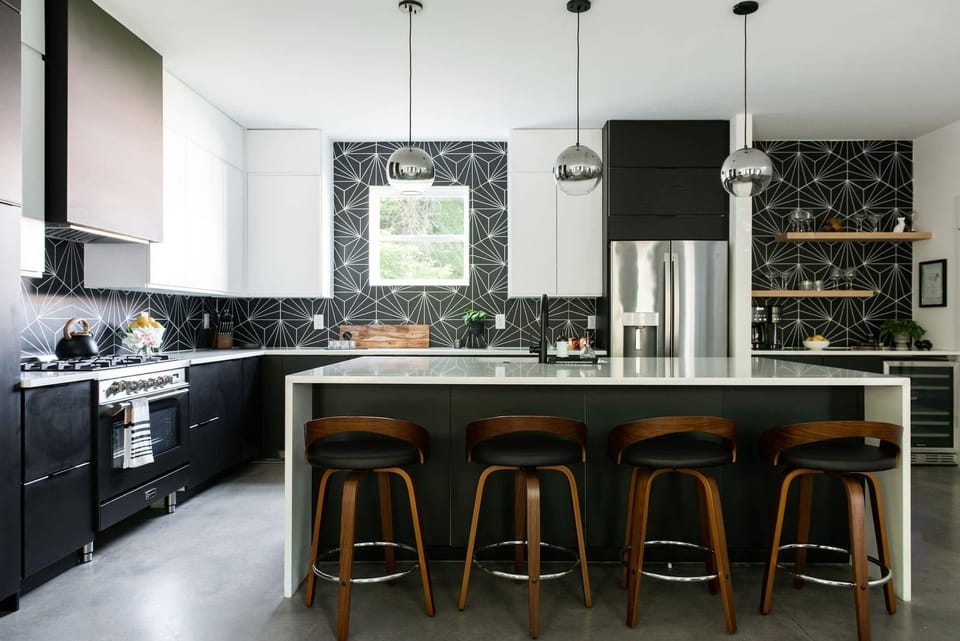 Host a truly upscale dining experience with our spacious kitchen and classy bar seating.