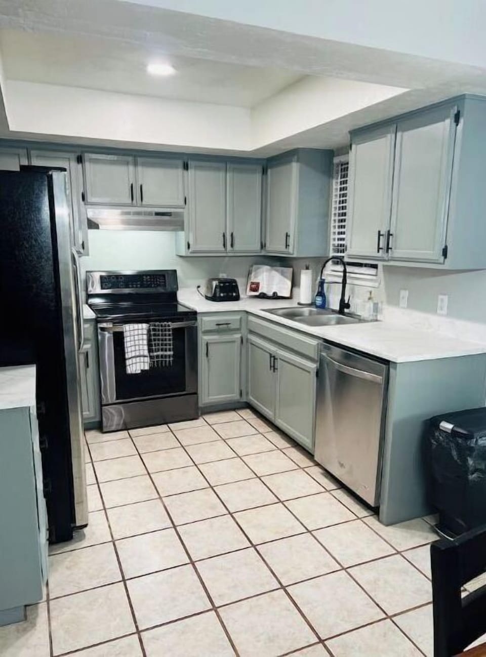 Fully stocked kitchen 