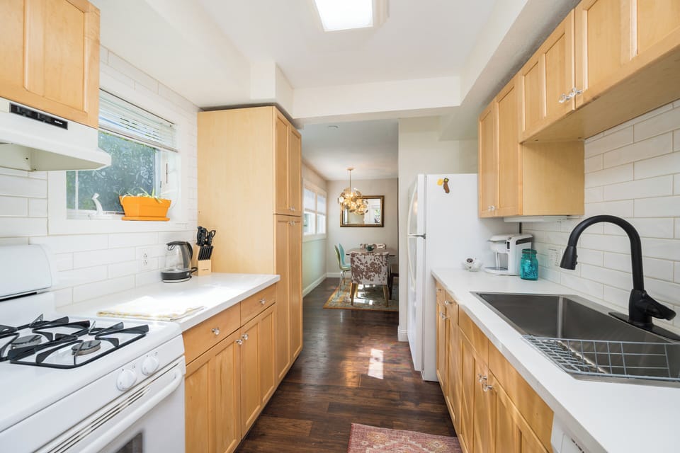 gorgeous quartz countertops and sleek subway tile kitchen