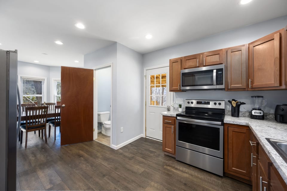 Kitchen and 1/2 bath