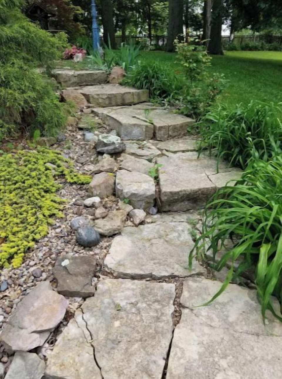 Sidewalk to front door . NO HIGH HEELS