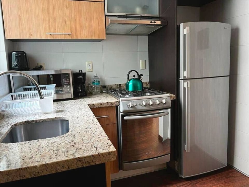 Kitchen, Refrigerator, stove, sink