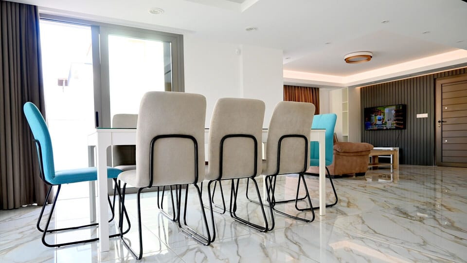 All furniture is new and modern.