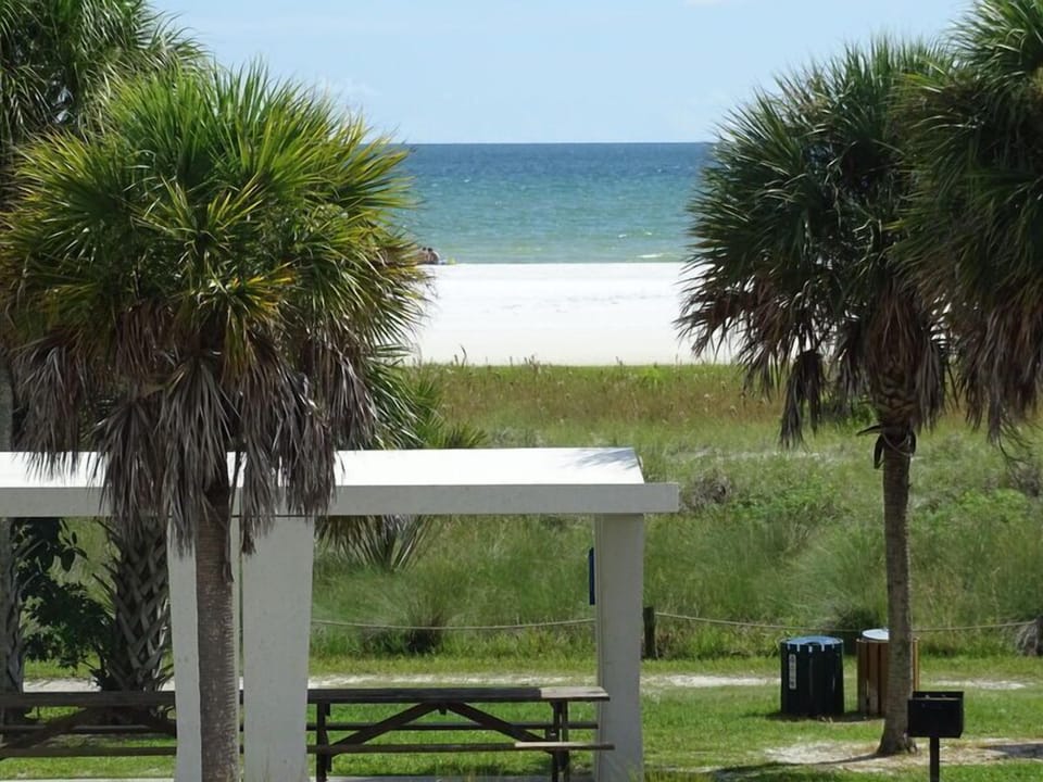 Across the street from Siesta Key Beach