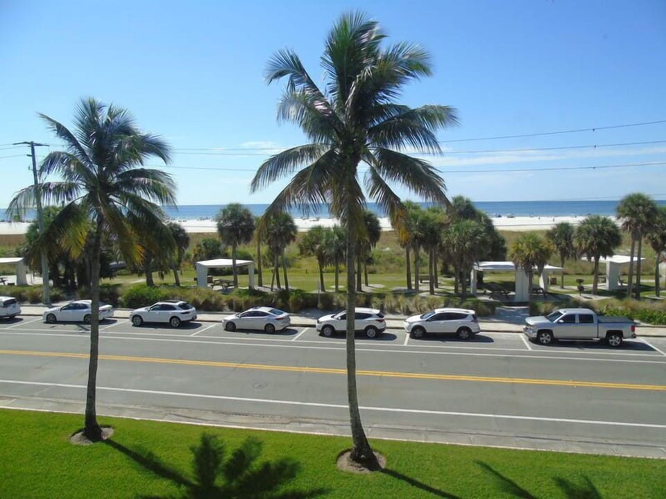 Across the street from Siesta Key Beach