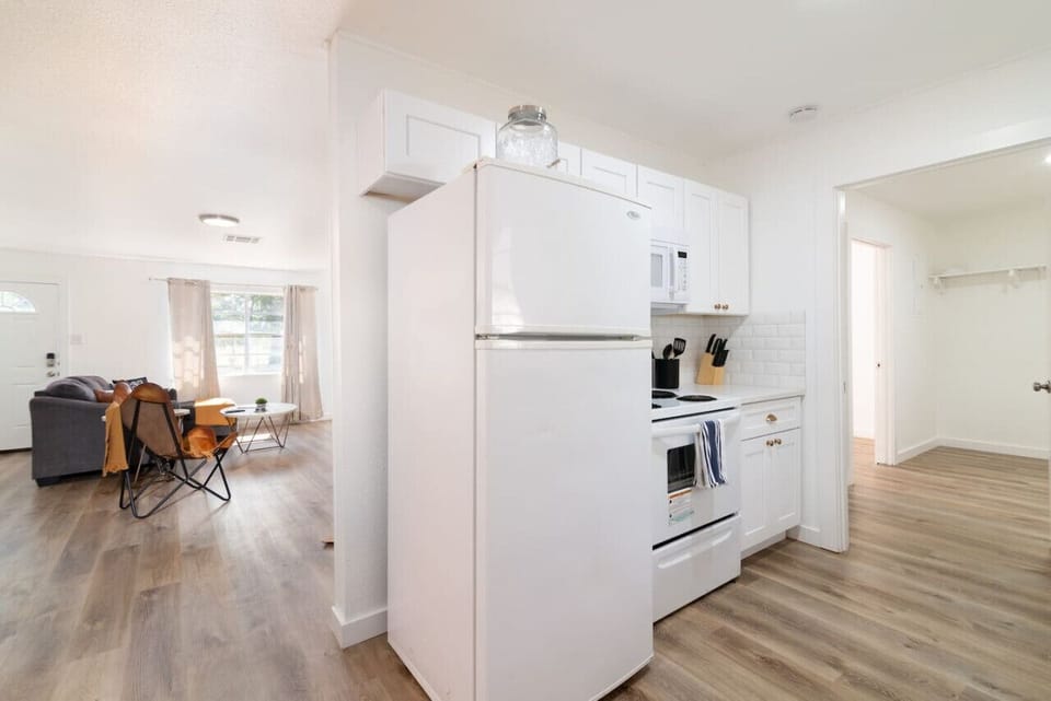Spacious kitchen with a seamless flow into the living area