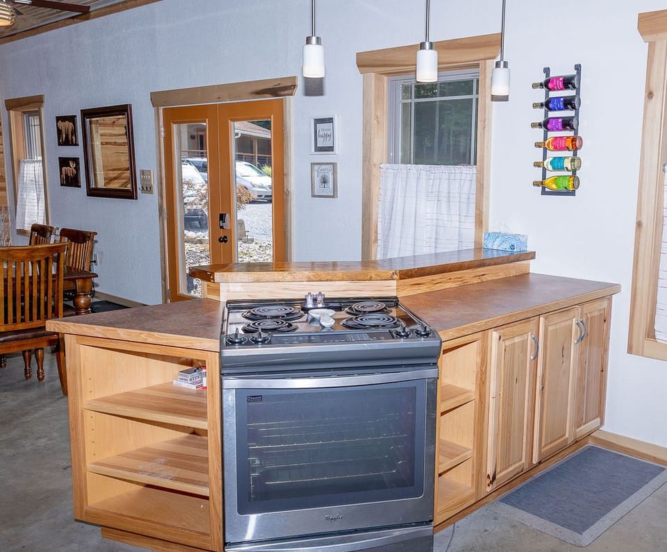 Bake some cookies in the stainless steel oven.