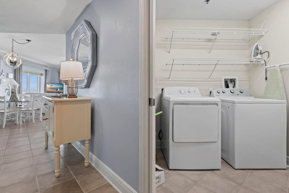 Washer and dryer in unit