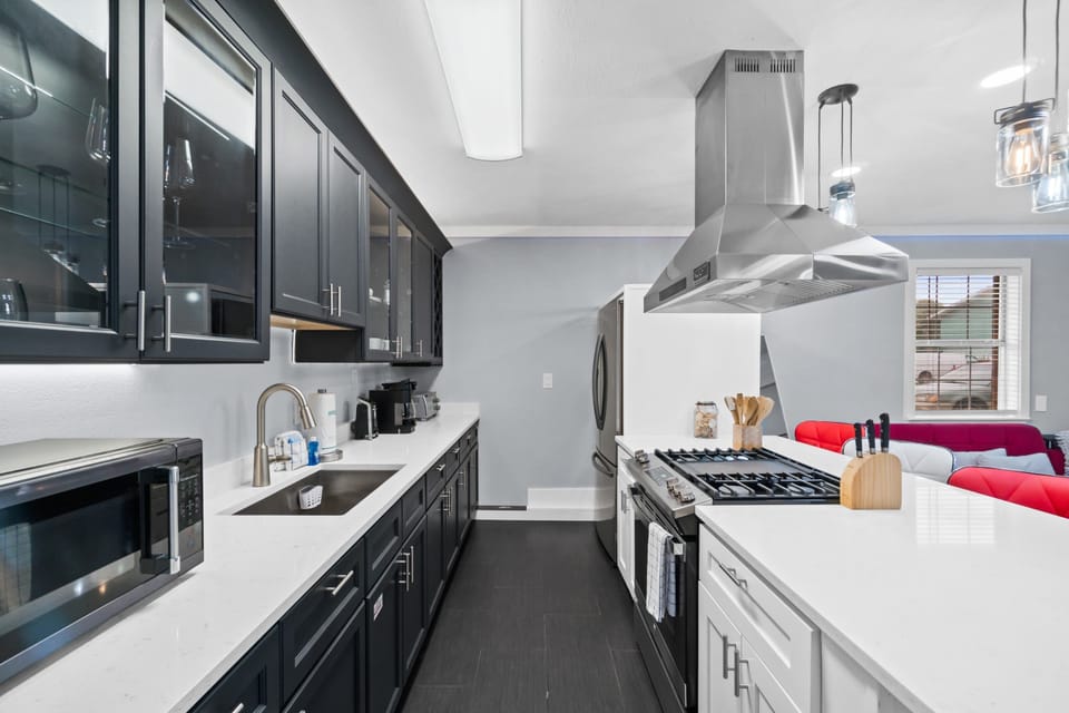 Full Size Kitchen with Bar Seating