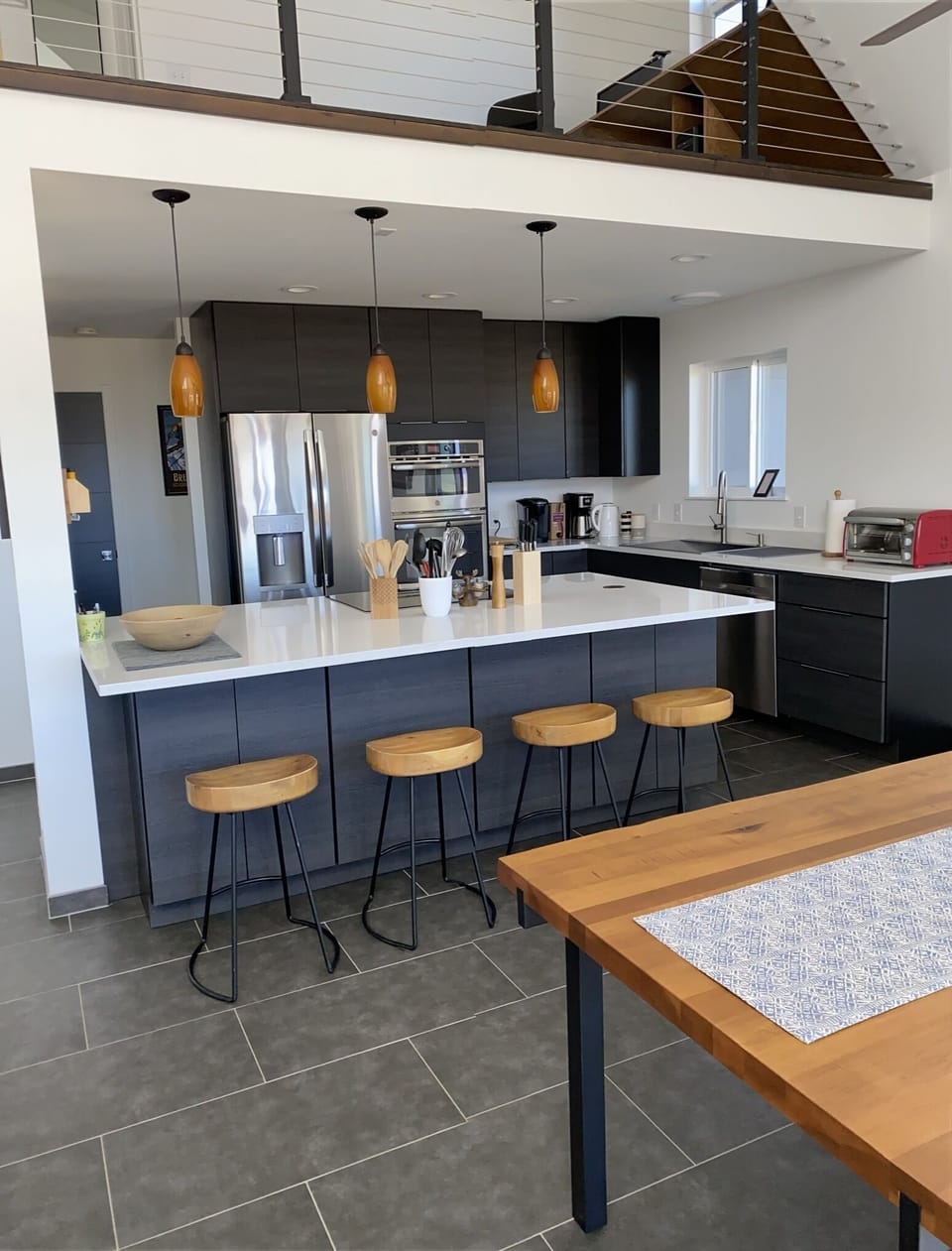 modern and fully equipped kitchen