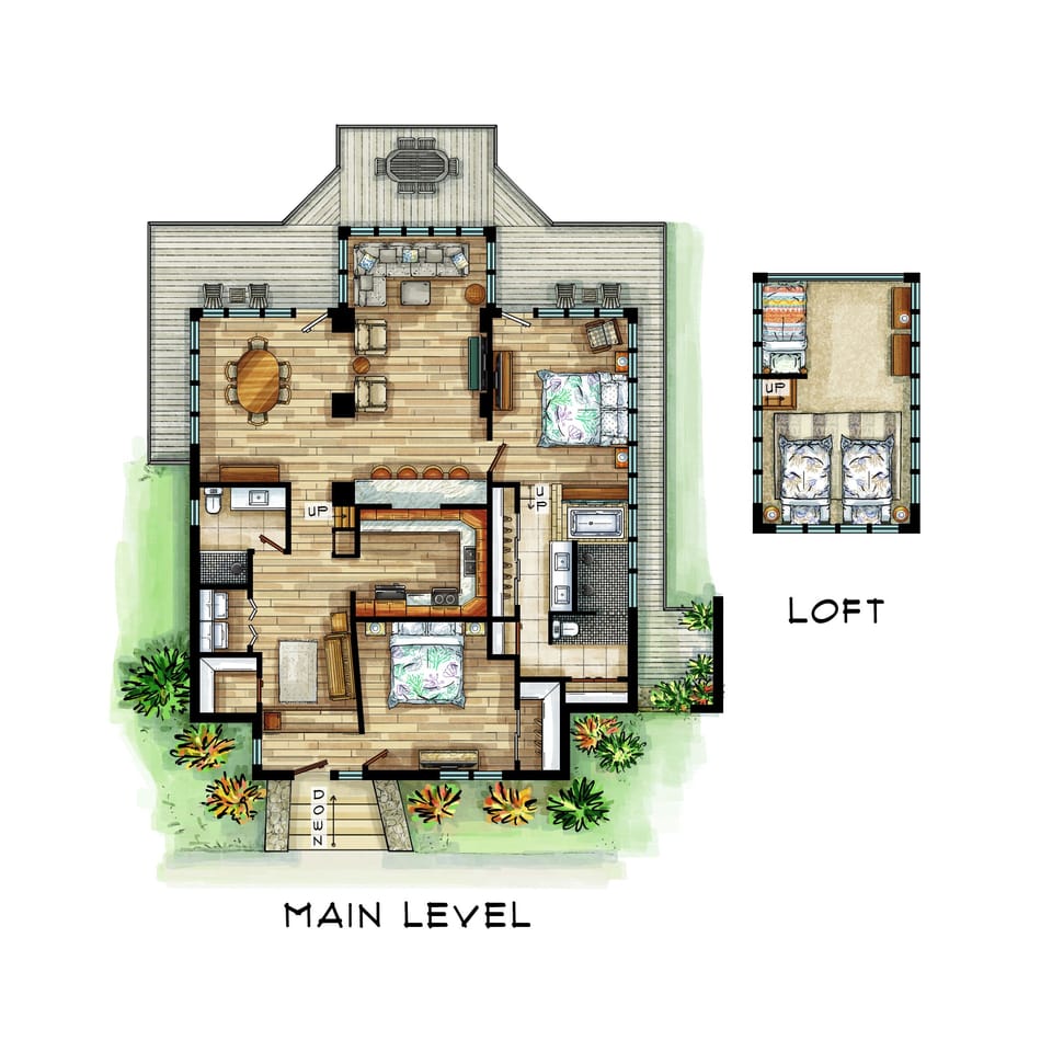Artist representation of home. 