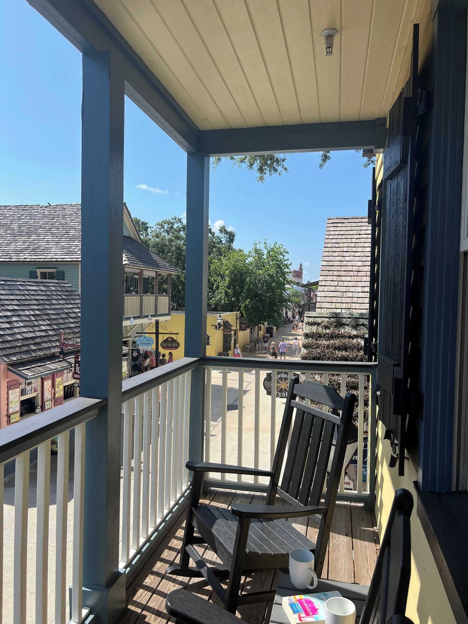 Front porch looking down St. George St.