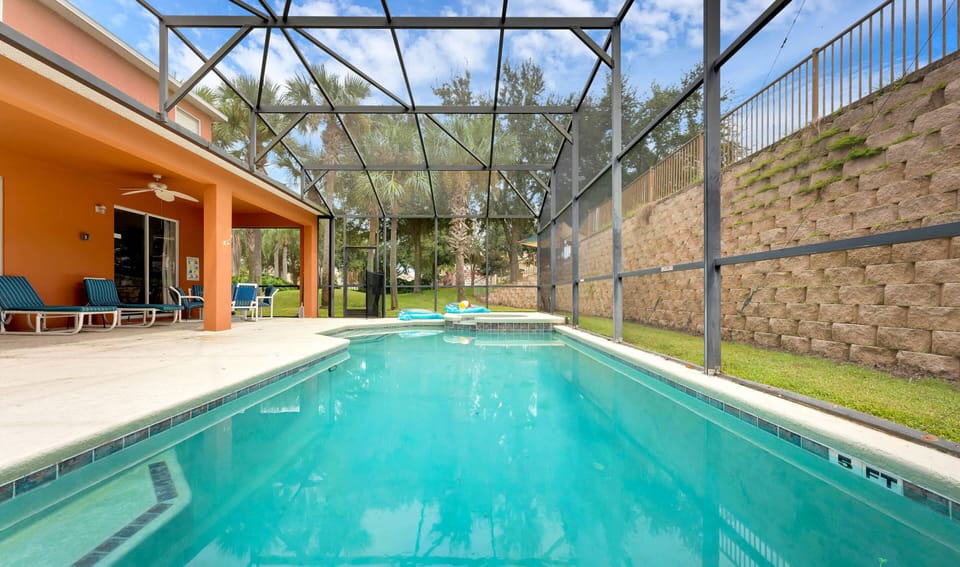 Enjoy a refreshing dip in the private pool, your perfect retreat for relaxation and fun.