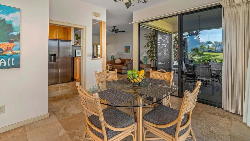 Kapalua Bay Villas #11G4 - Dining Room & Kitchen - Parrish Maui
