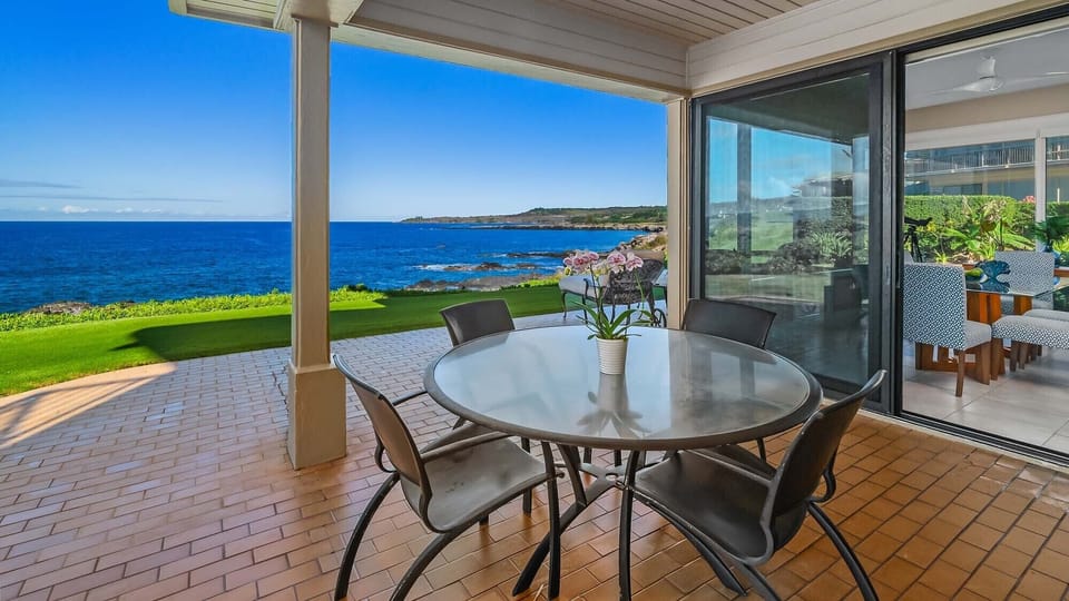 Kapalua Bay Villas #30G4 - Oceanfront Dining Lanai - Parrish Maui