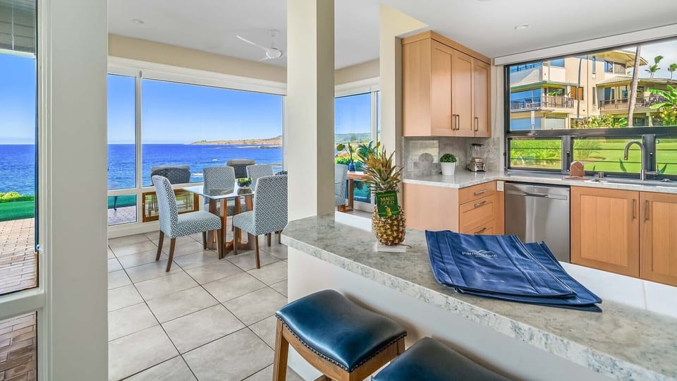 Kapalua Bay Villas #30G4 - Ocean View Kitchen - Parrish Maui