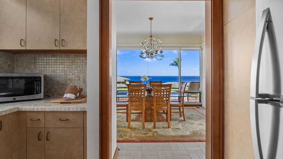 Kapalua Bay Villas #32G2 - Ocean View Kitchen - Parrish Maui