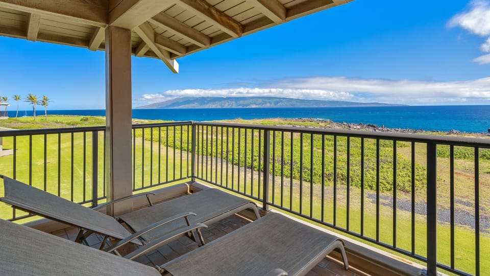 Kapalua Bay Villas #35B3 - Molokai View Lounging Lanai - Parrish Maui