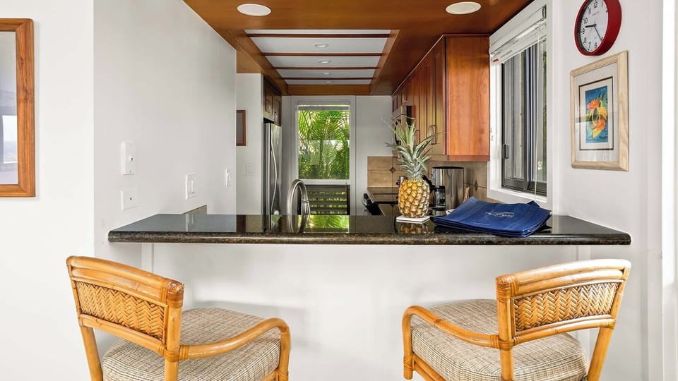 Kapalua Ridge Villas #611 - Kitchen Breakfast Bar - Parrish Maui