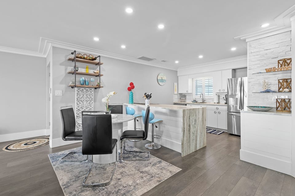 Dining and kitchen