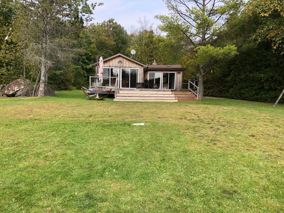 View from the lake of the cottage