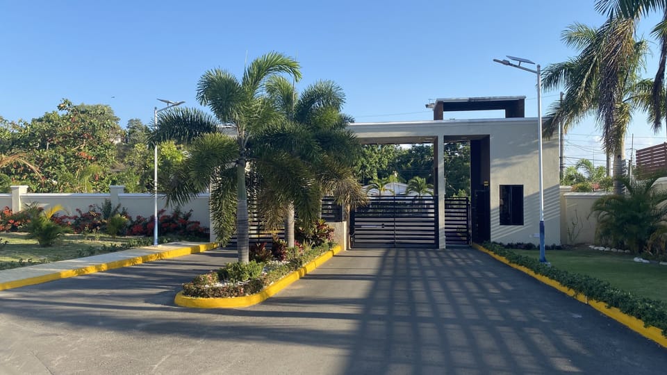 Secure gated entrance and exit