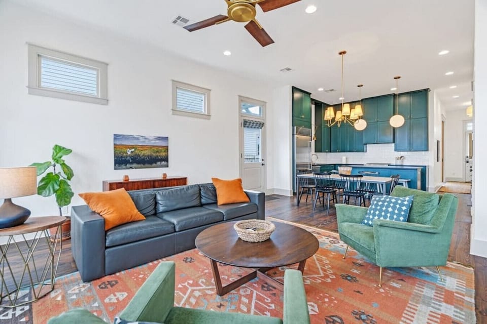 Living room with natural lighting