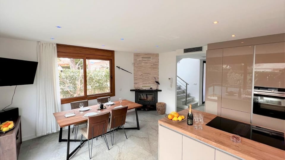 Living room and kitchen