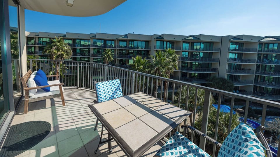 Soak up the sun and relax with views of the marina and bay activities from your balcony