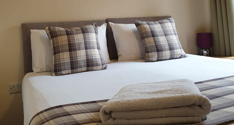 King or 2 singles at Mid Wales Holiday Lets Bakehouse Apartment