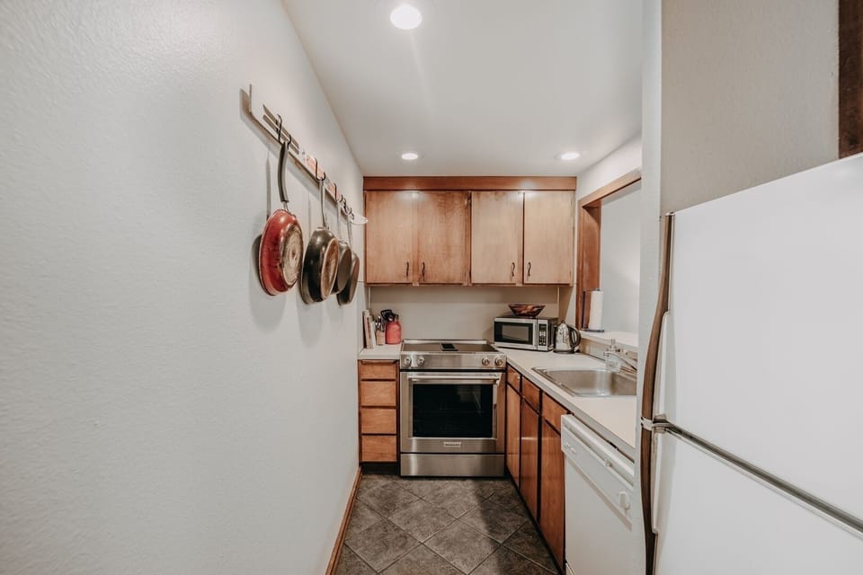 Indoors, Kitchen, Microwave, Oven, Floor