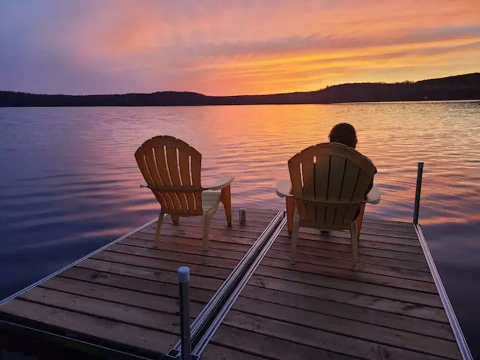 Sunset view from the dock