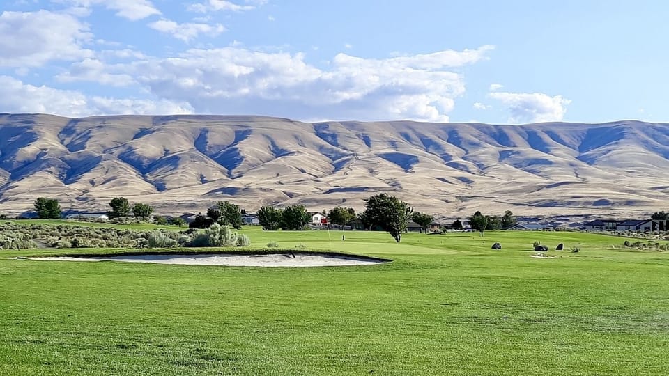 18 hole PGA golf course with gorgeous views of the mountains and river.