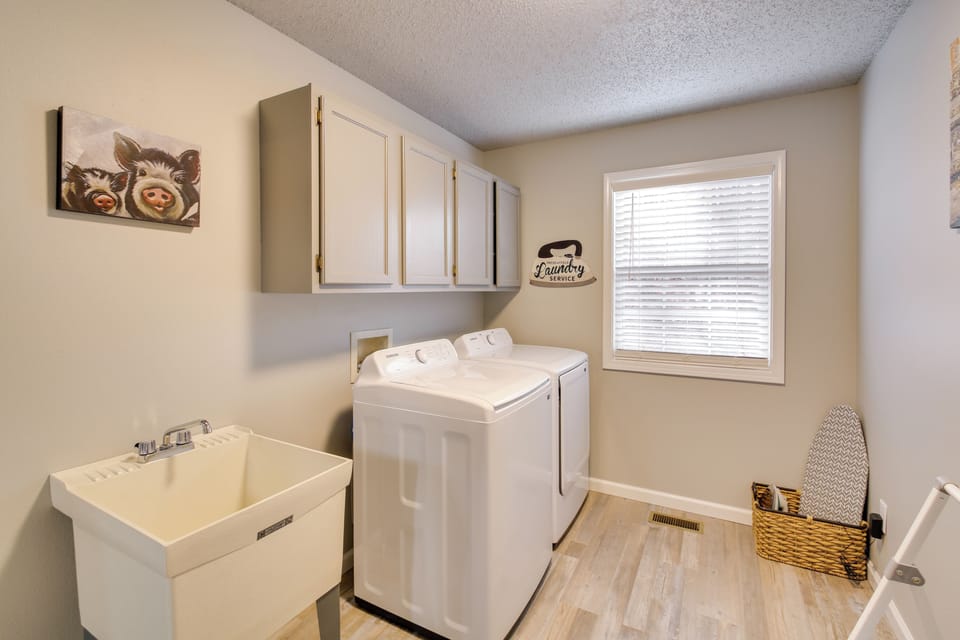 Laundry Area | Washer/Dryer | Laundry Detergent | Iron/Board