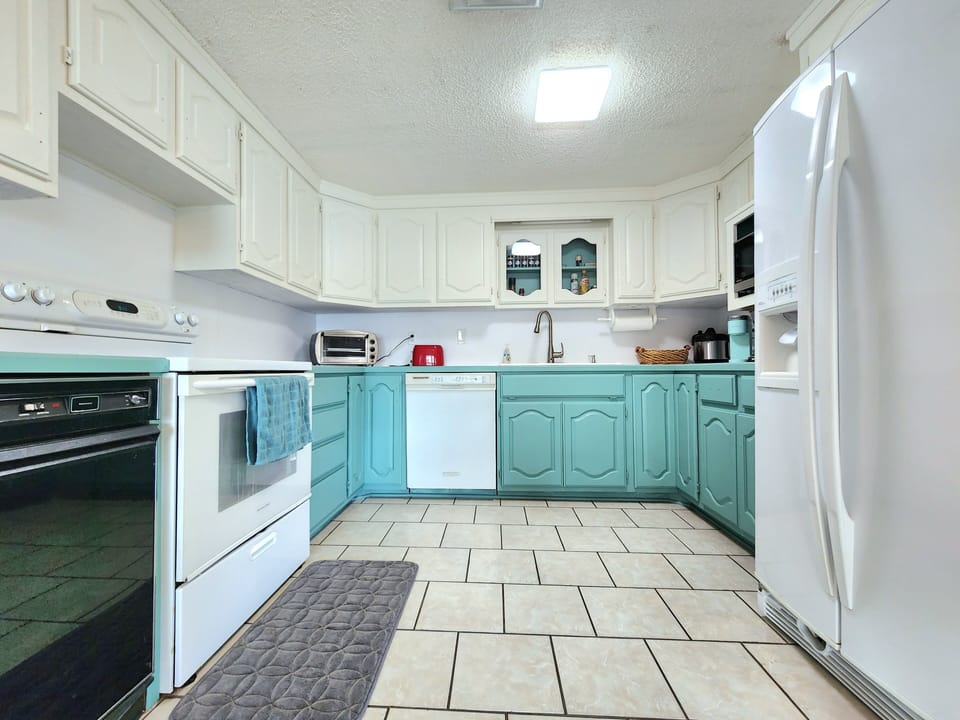 step up into the kitchen