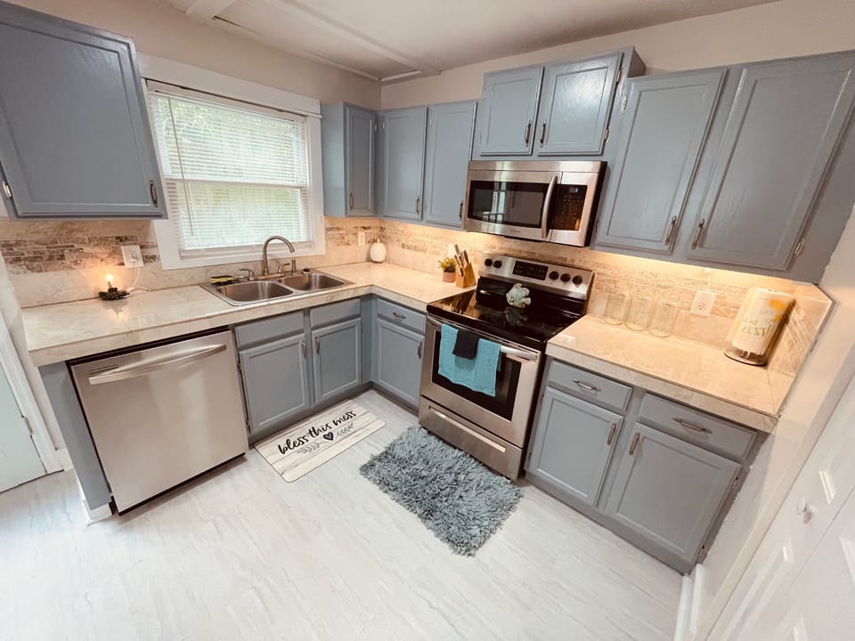 Unit A kitchen area