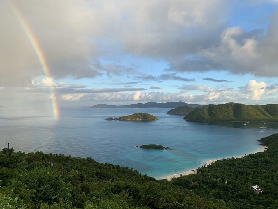 Morning Rainbow as viewed from our deck
