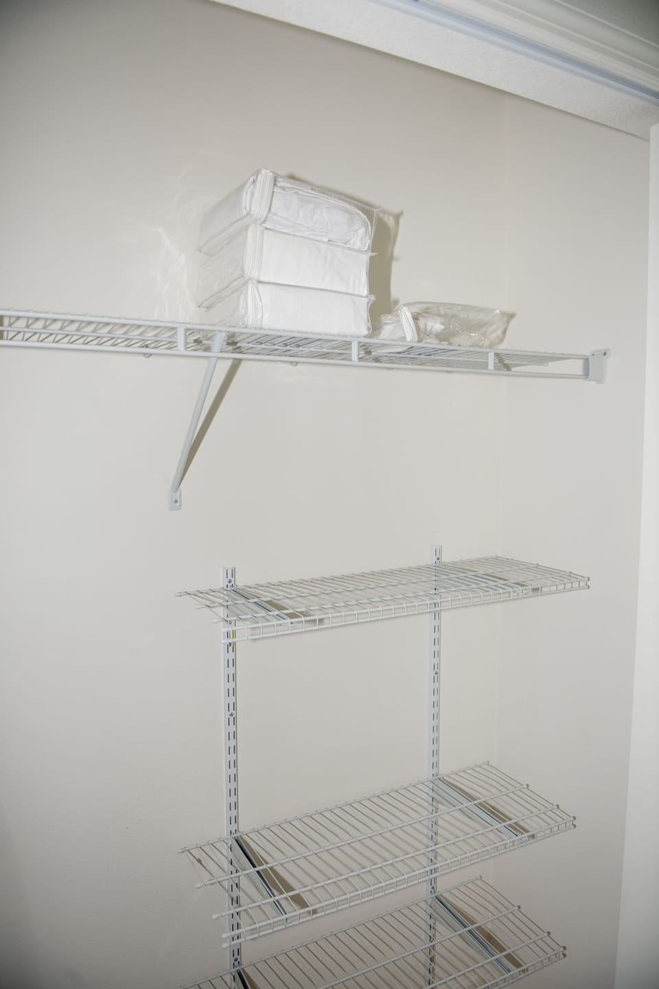 Closet organizer in Bedroom #2 & Bedroom #3.