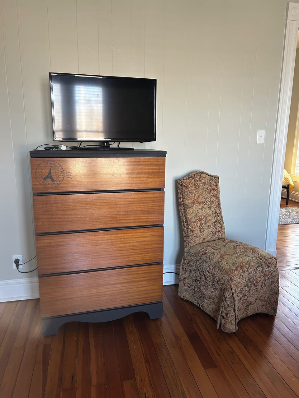 TV and storage for clothing in Master bedroom