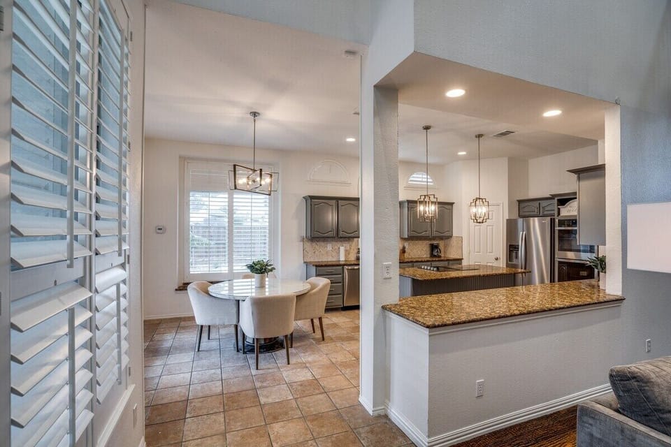 Our open and airy kitchen with tons of natural light 