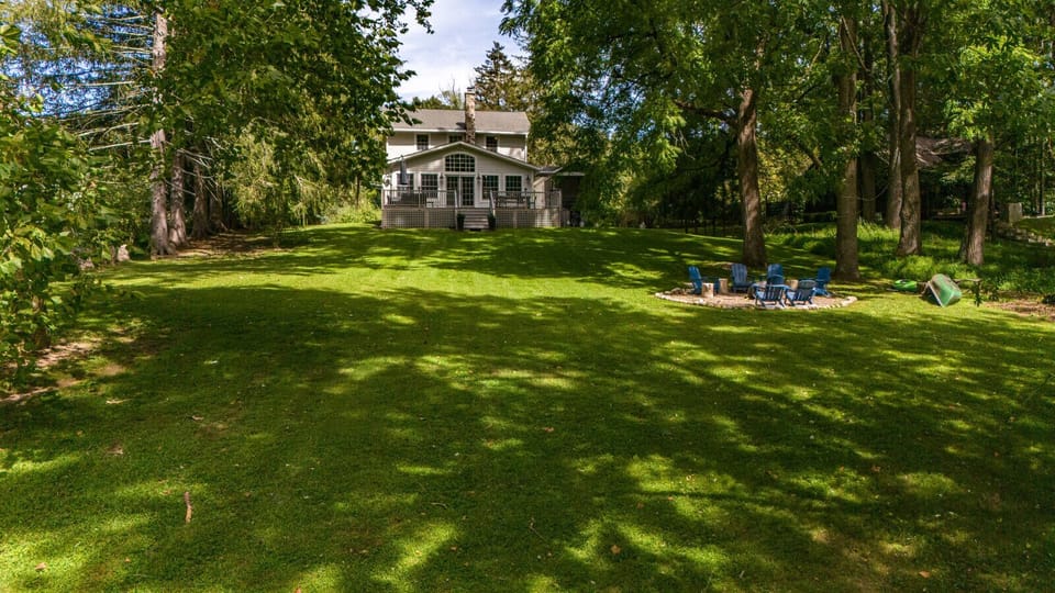 Drone view of back garden