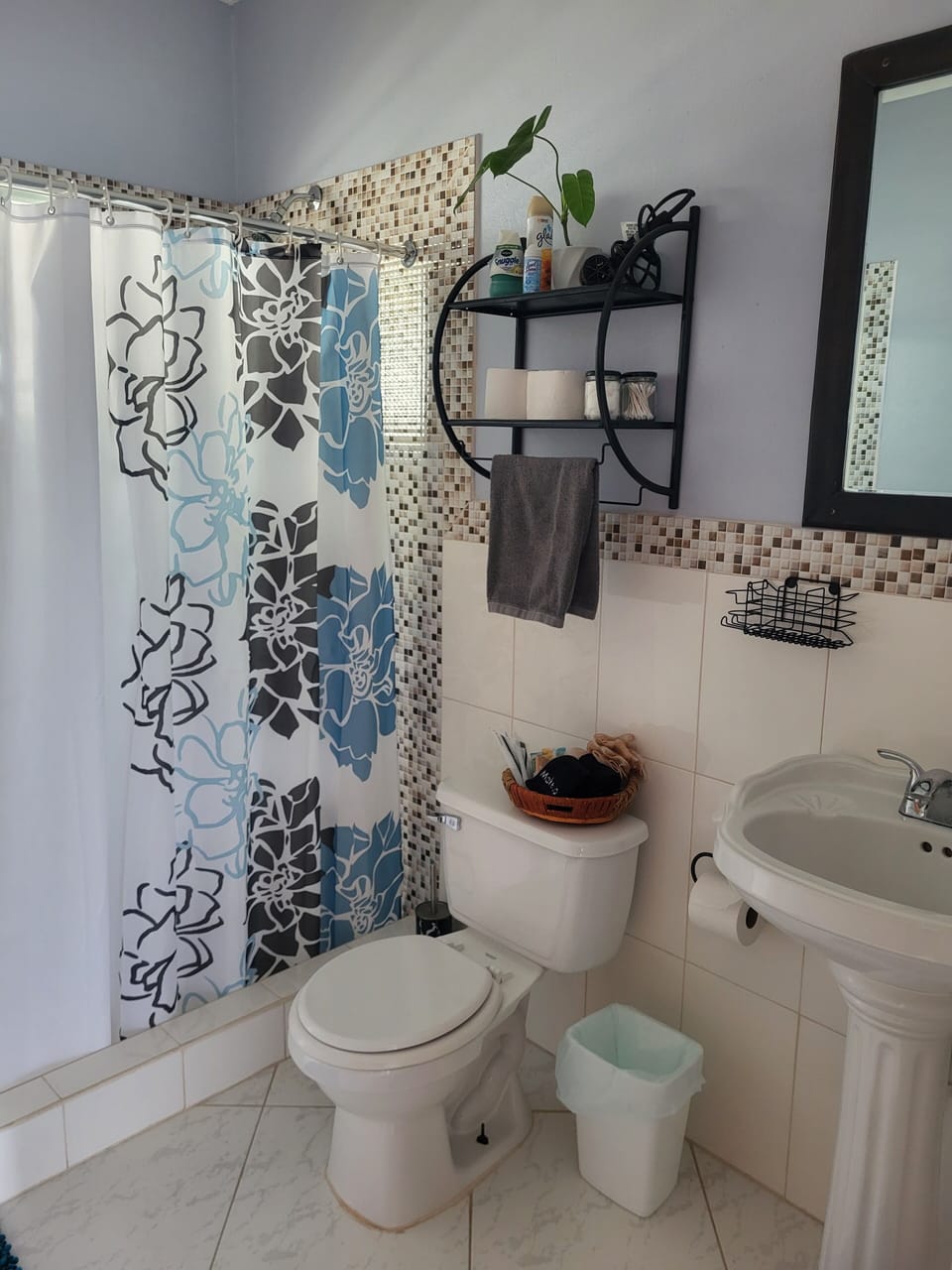 Second bathroom with walk-in shower