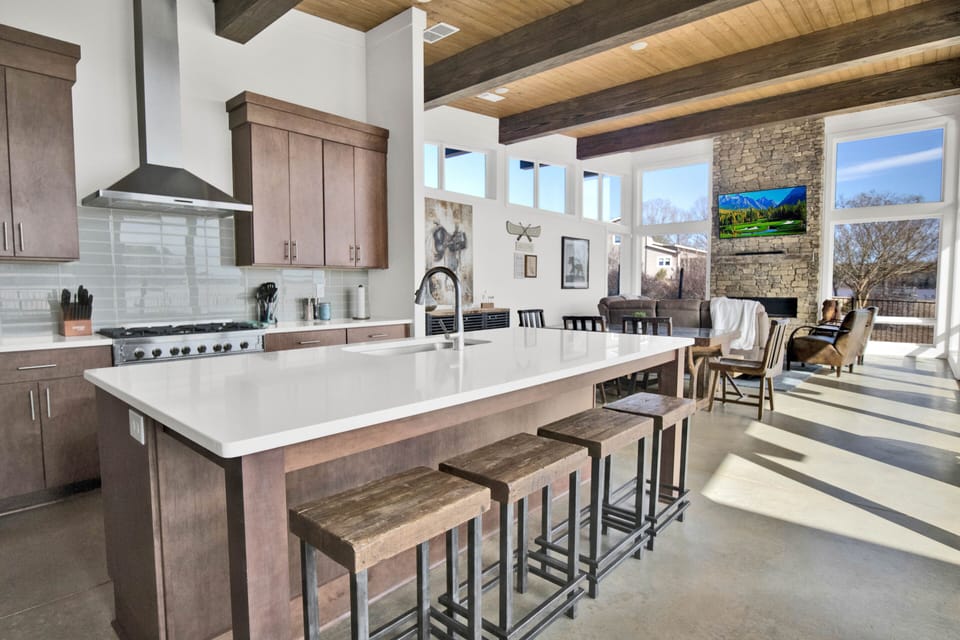 Kitchen + Living Room