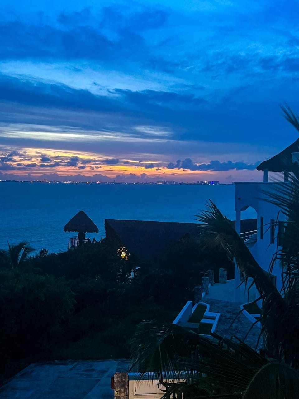 Sunset rooftop views 
