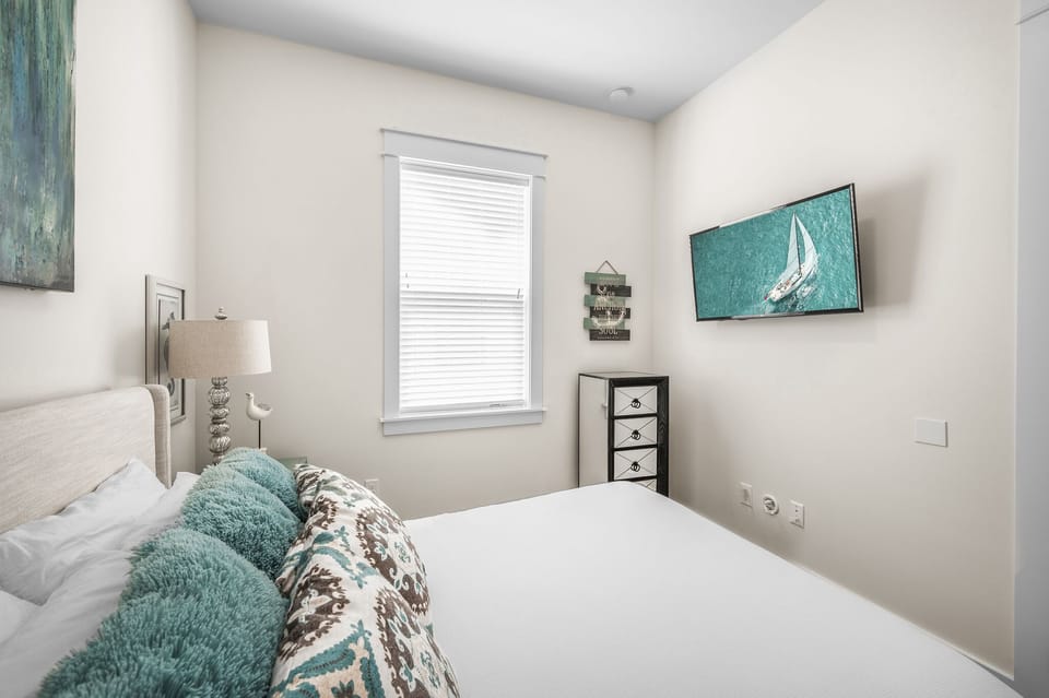 A full array of in-room streaming entertainment for cozy, quiet nights.