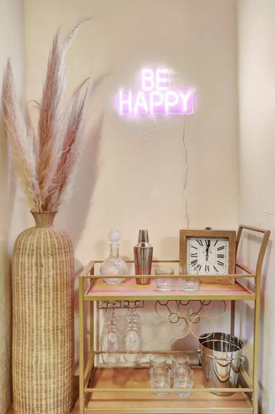 Enjoy a night of craft cocktails at the cute little bar cart. Note: BYOB & BYOA