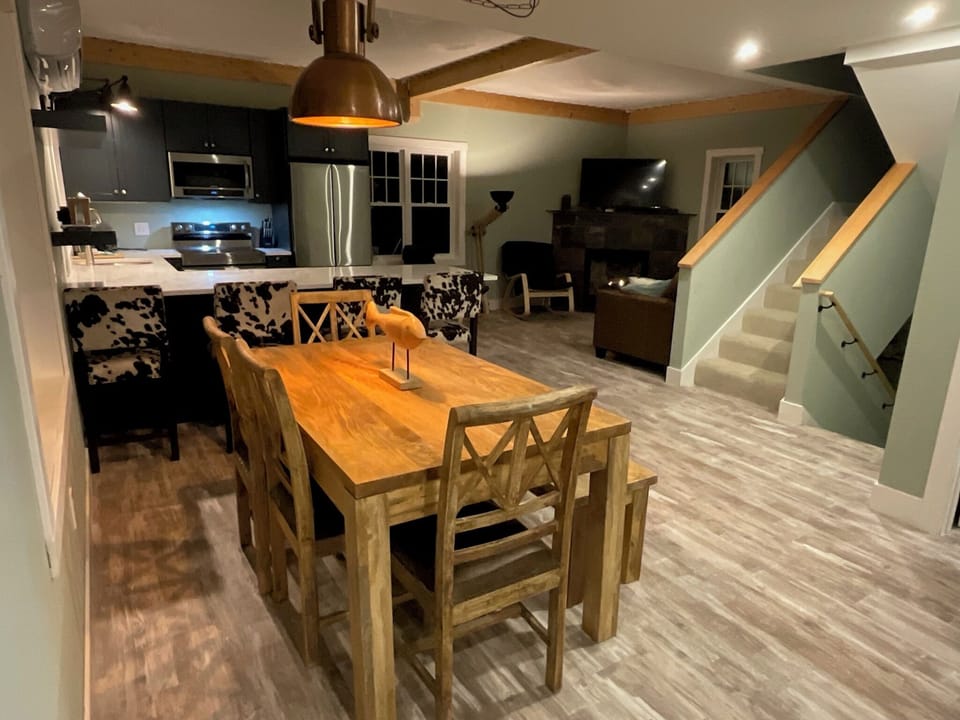 Dining area with Great room beyond