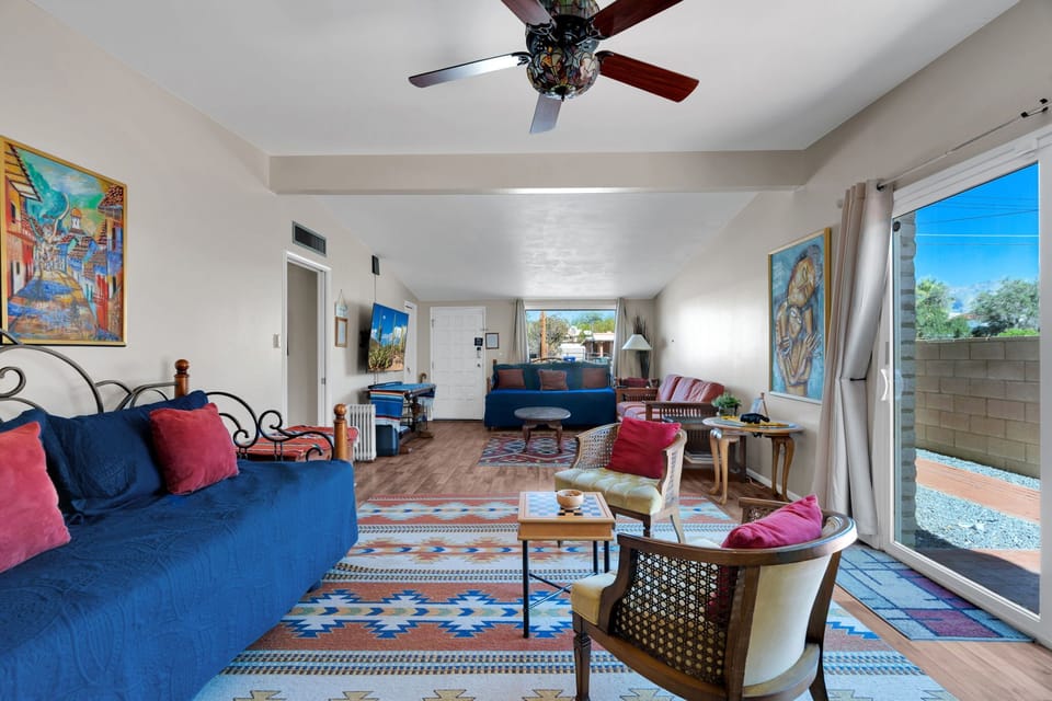 A massive living room, with space for your whole crowd to mingle.