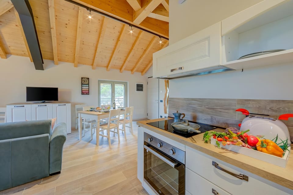 Kitchen and dining area